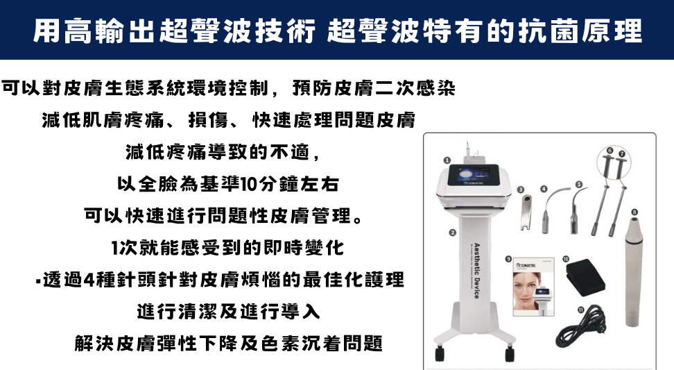 韓國🇰🇷 Arcsonic無創超聲波清黑頭機 4頭