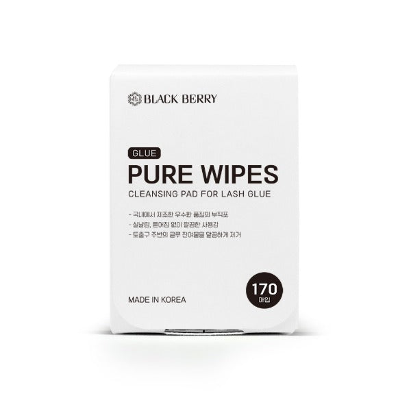 韓國BLACK BERRY RURE WIPE熔噴無紡布膠水清潔棉片 170片/盒
