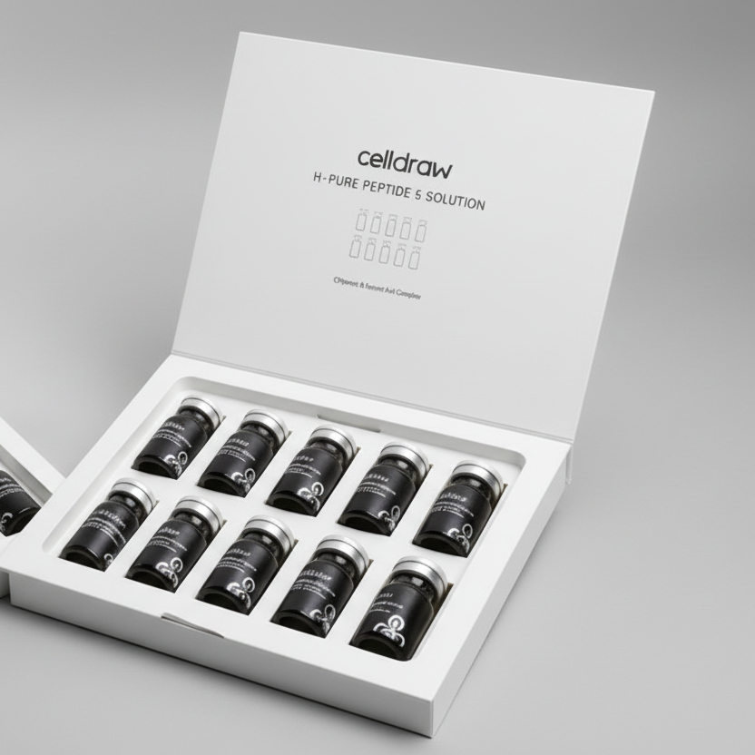 【買2送1】韓國 Celldraw H-PURE PEPTIDE 5 SOLUTION 高濃度純肽頭皮生髮精華 5ml*10｜5種高濃度胜肽｜毛囊再生精華｜脫髮解決方案｜韓國頭皮科學