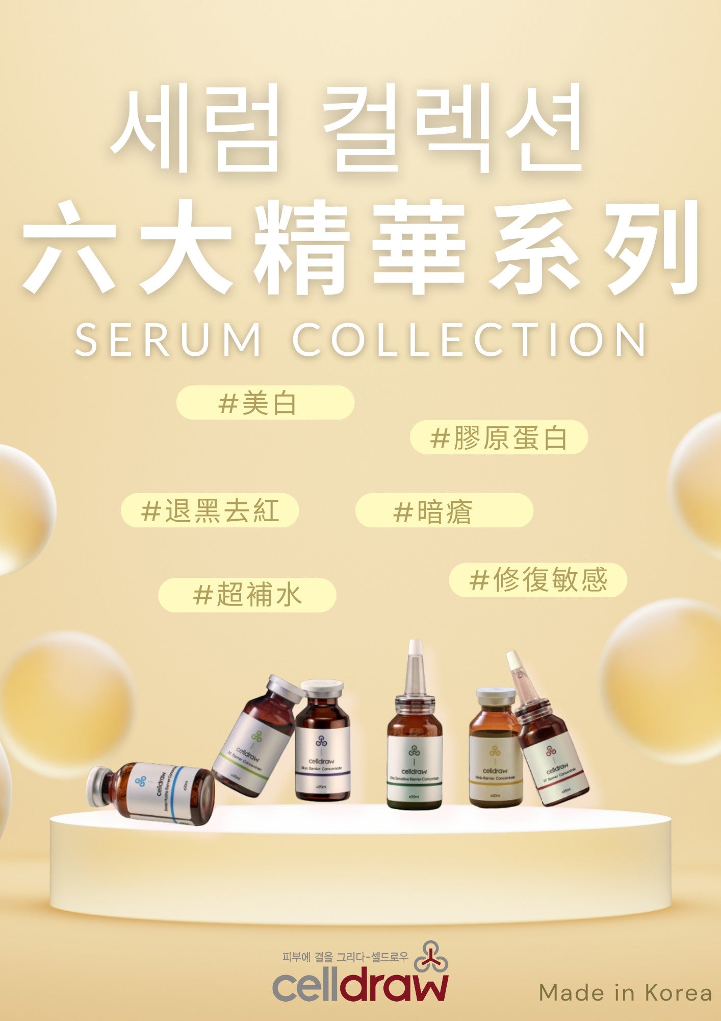 【買2送1】韓國Celldraw VF Barrier Concentrate 緊緻彈力安瓶 20ml | 抗皺修護 | 恢復肌膚彈性