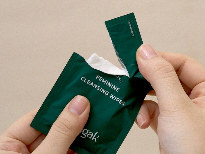 韓國Saengak益生菌私密養膚濕巾 15片/盒 私密護理 pH平衡 淨化異味 便攜隨身包 溫和清潔