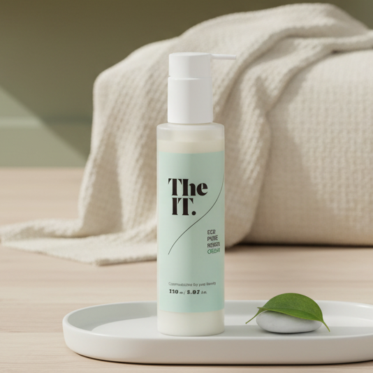 韓國THE It Eco Pure Regen Cream 純淨再生霜 150ml ｜發酵山茶油｜黑寶石葡萄水｜屏障修復保濕霜｜