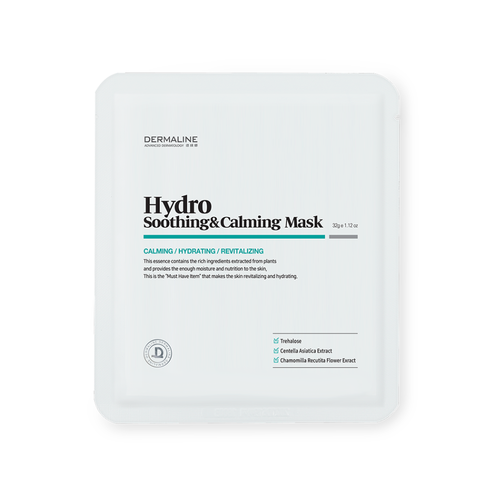 韓國dermaline 透明質酸鈉舒緩面膜貼 Hydro Soothing & Calming Mask Pack 32g*5