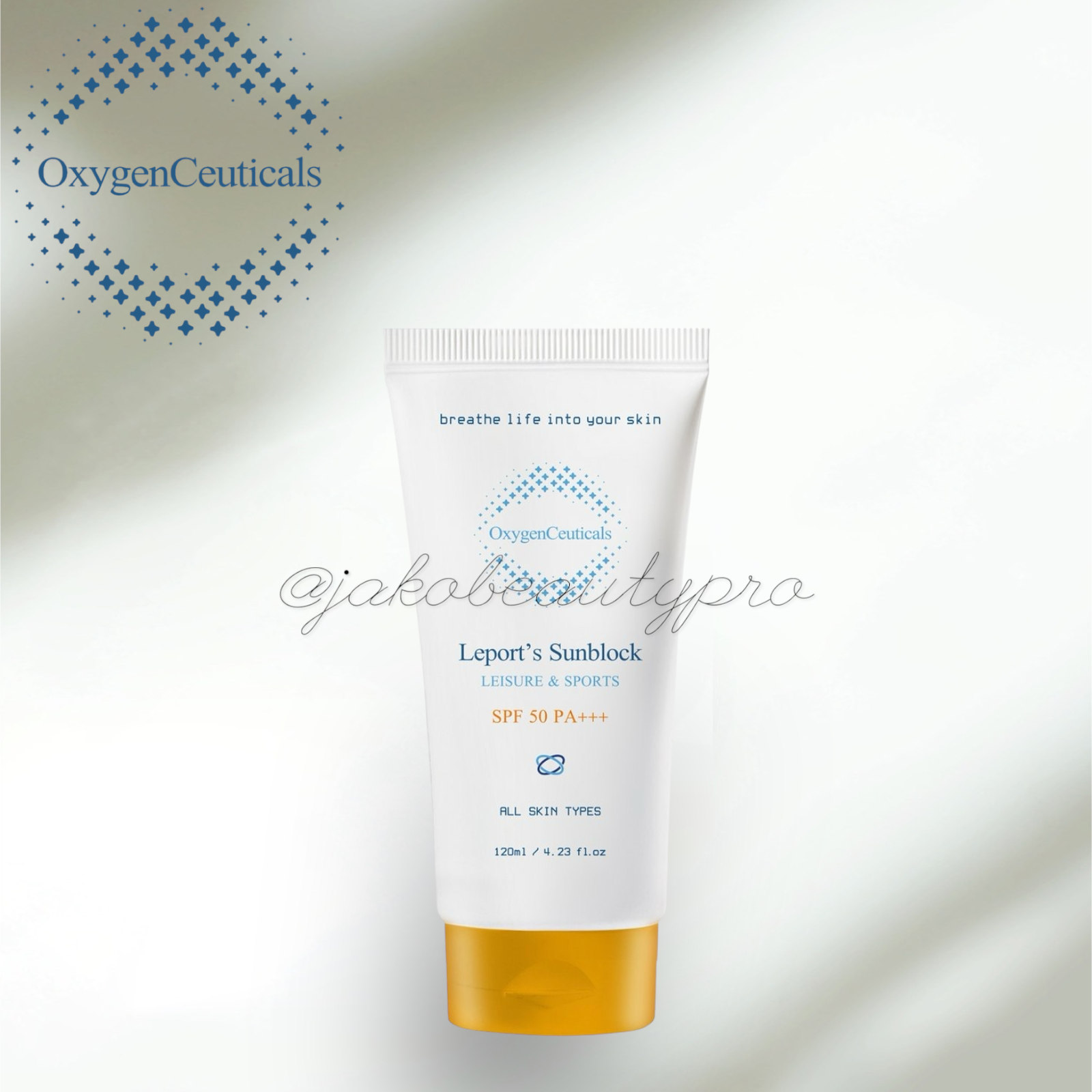 韓國oxygen ceuticals Bio Leport's Sun Block 注氧防曬隔離霜120ml