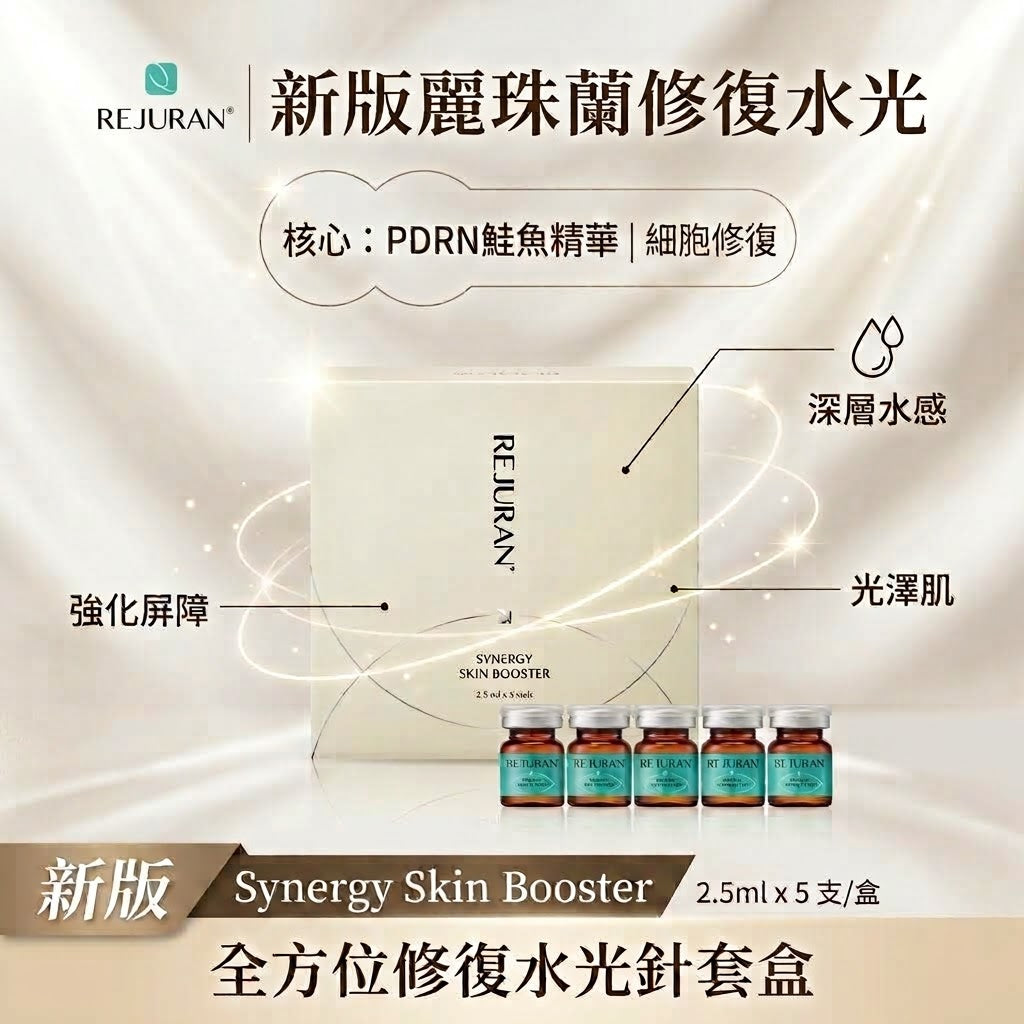 REJURAN 麗珠蘭 新版修復水光SYNERGY SKIN BOOSTER 2.5ml × 5 支 / 盒