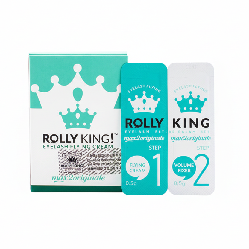 【正品防偽碼】韓國  Rolly King 角蛋白翹睫術染劑1+2