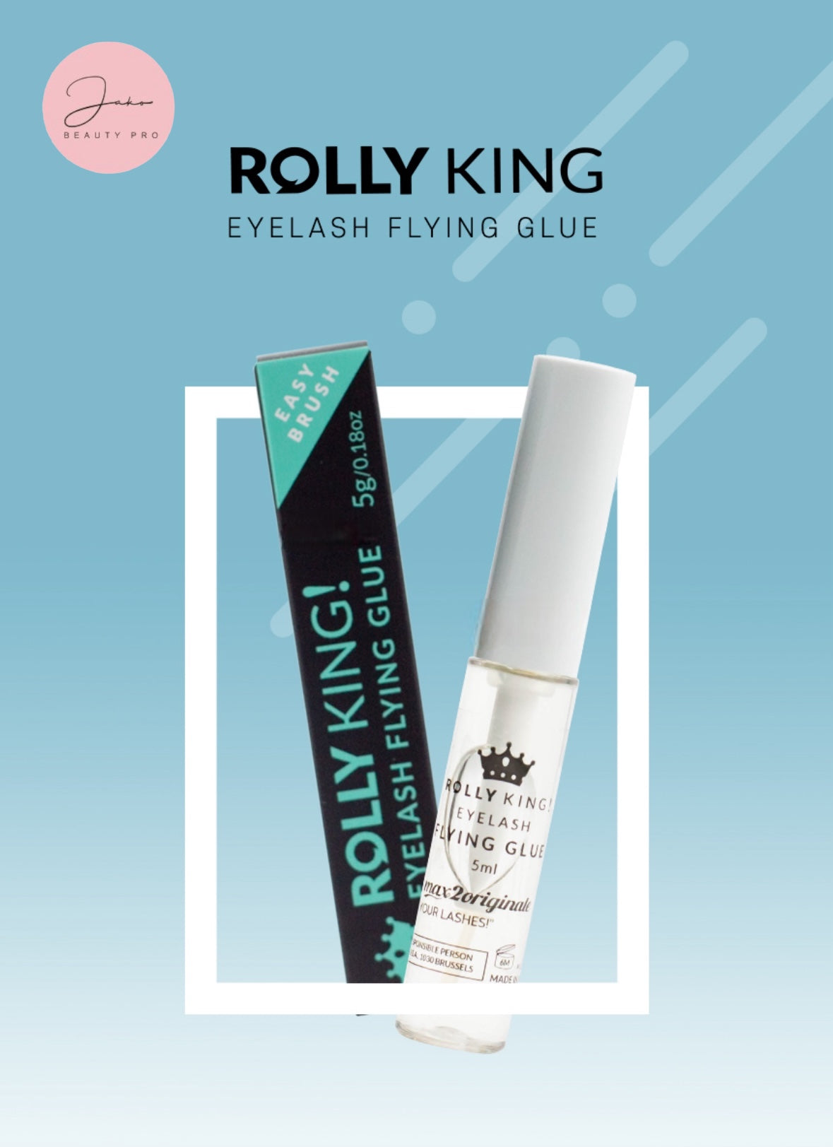 【正品】韓國rolly king 角蛋白睫毛膠水 5g