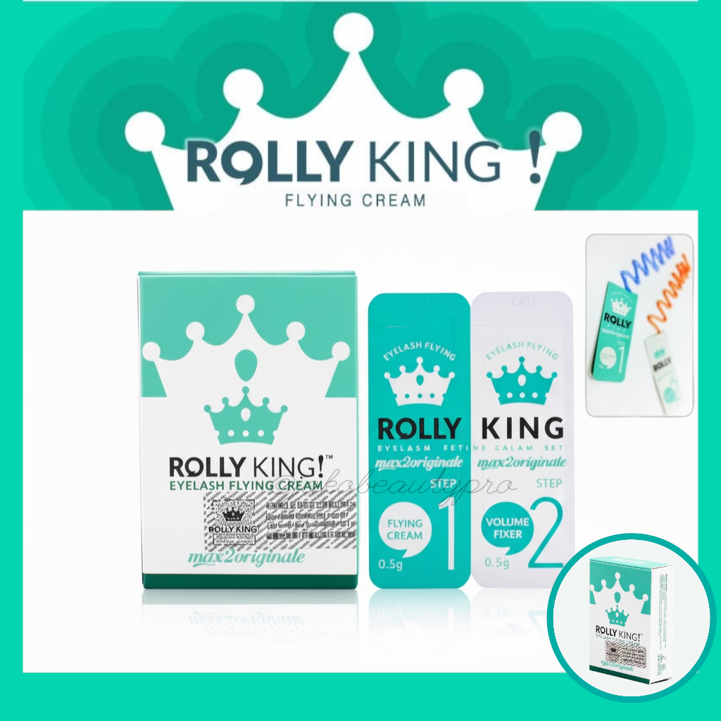 【正品防偽碼】韓國  Rolly King 角蛋白翹睫術染劑1+2