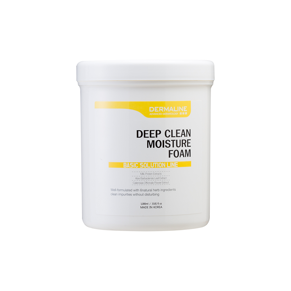 韓國dermaline Deep Clean Moisture Foam 芝士潔面乳  150g/1000g