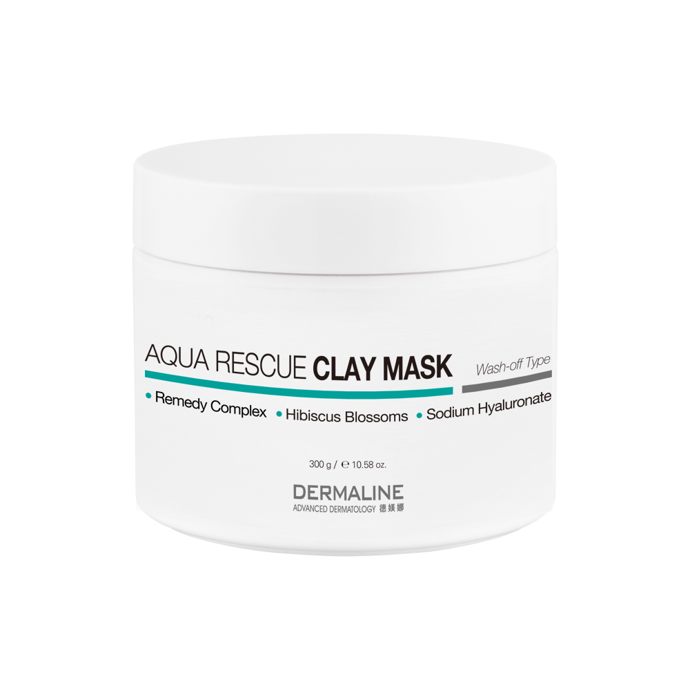 韓國dermaline舒緩保濕面膜膏Aqua Rescue Clay Mask 300ml