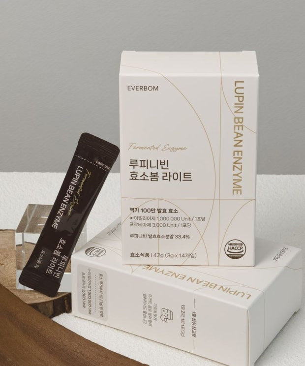 韓國EVERBOM Lupin Bean Enzyme 魯冰豆發酵酵素｜100萬單位消化酵素｜分解油份糖分、飯後消滯、改善大肚腹脹、調控體重、舒緩宿便