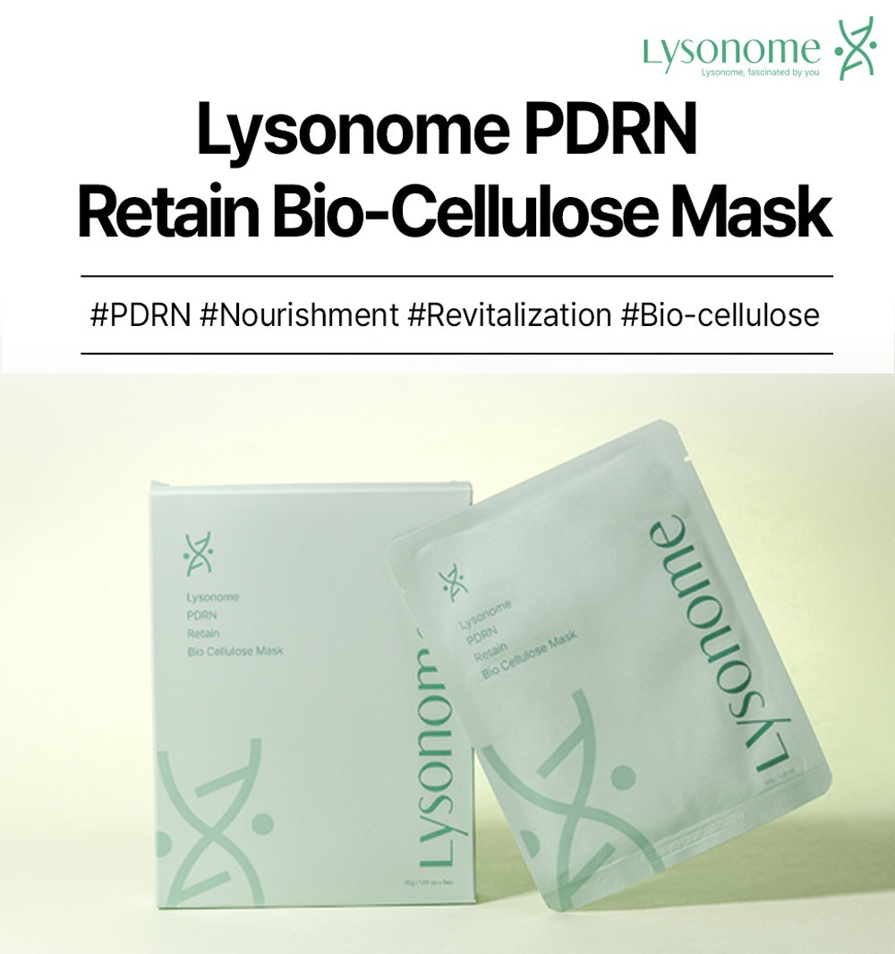 Lysonome PDRN Retain Bio-Cellulose Masks三文魚面膜 (Box/25g*5ea)