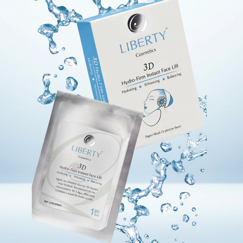 法國LIBERTY COSMETICS 3D 超強保濕美白面膜 3D Hydro-Firm Instant Face Lift(5片/盒）
