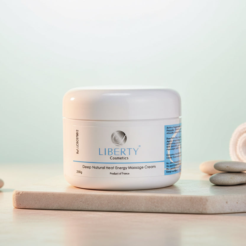 法國碧詩liberty Cosmetics-  深層植物熱能按摩霜 Deep Natural Heat Energy Massage Cream 200g