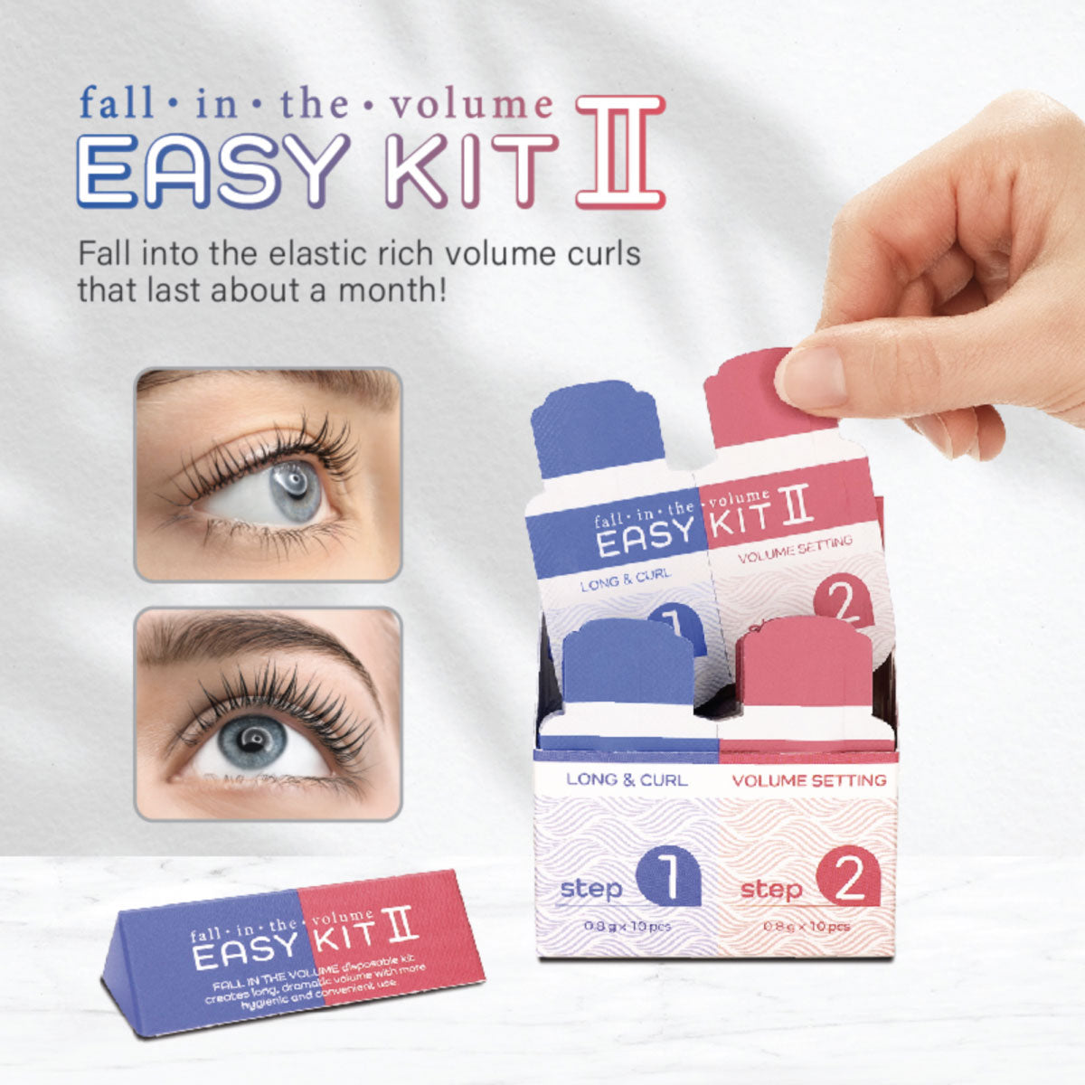 韓國Fall in the volume Easy Kit II角蛋白翹睫燙劑(1+2*10)