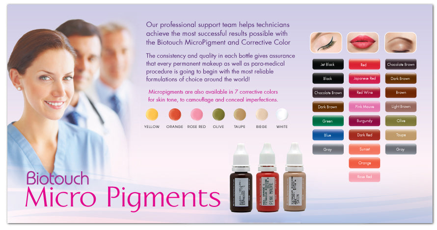 美國USA BioTouch Micro pigment 系列 紋繡色料色乳 15ml PMU
