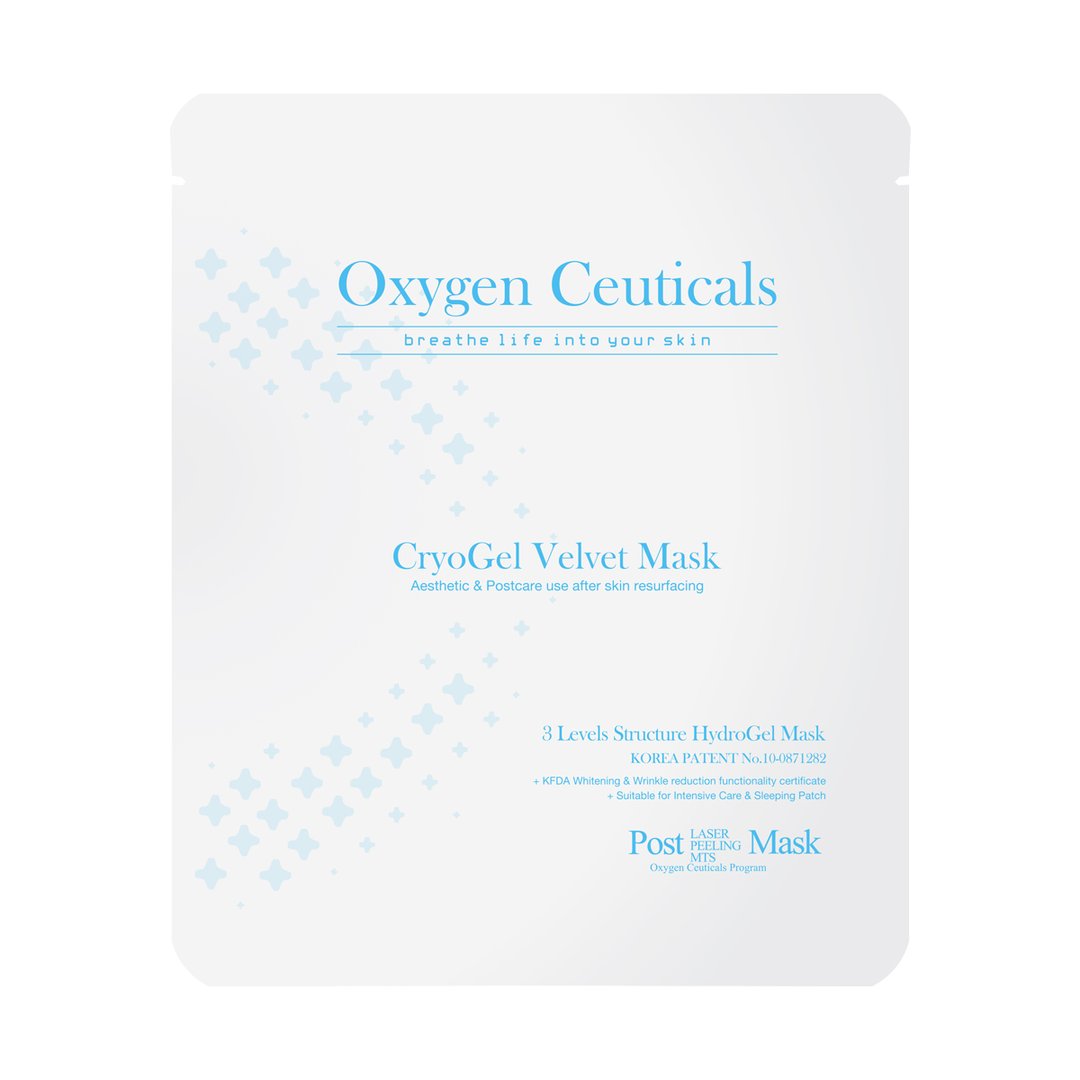 韓國oxygen ceuticals Cryogel Velvet Mask注氧多效凝膠面膜 30g*6pcs