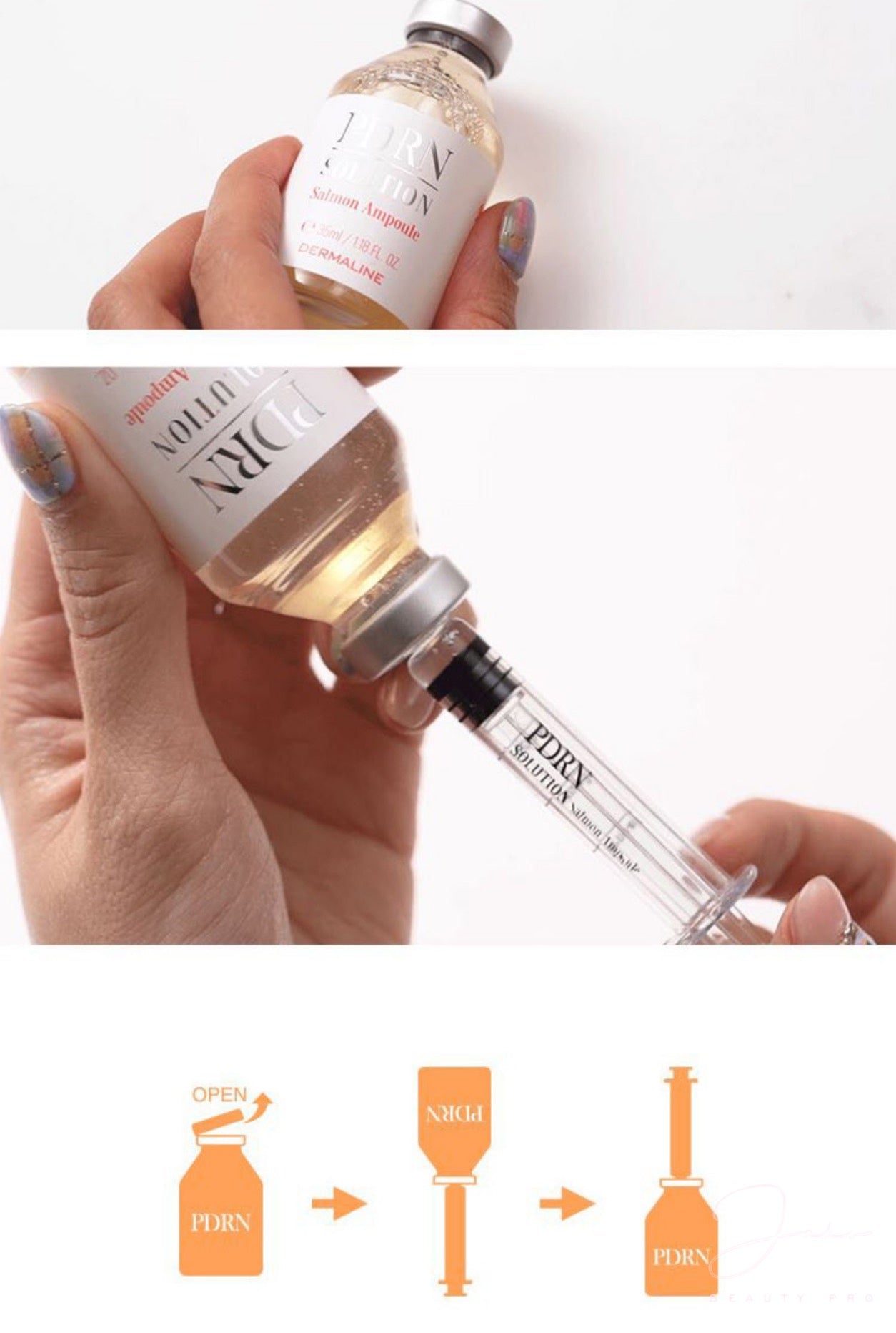 韓國Dermaline 三文魚PDRN精華液MTS微針 Derma Solution PDRN Magic Ampoule 35ml